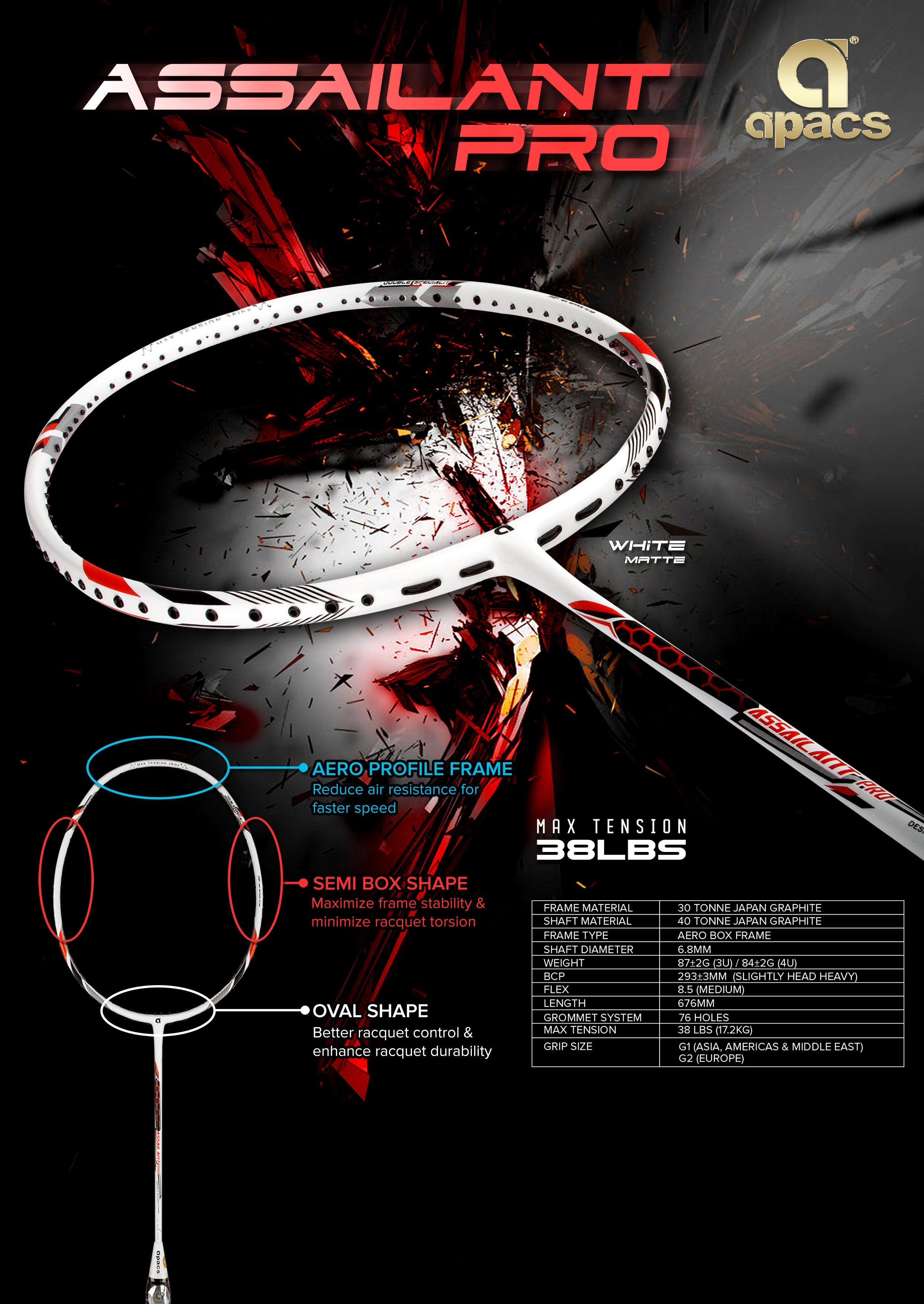 Apacs Badminton Rackets Wide Range of Professional class Rackets ...